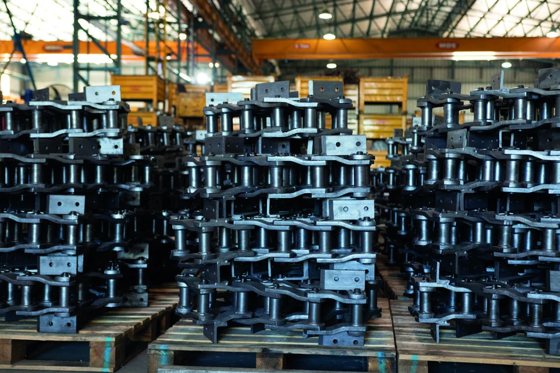 Cadenas industriales fabricadas en la planta POCH