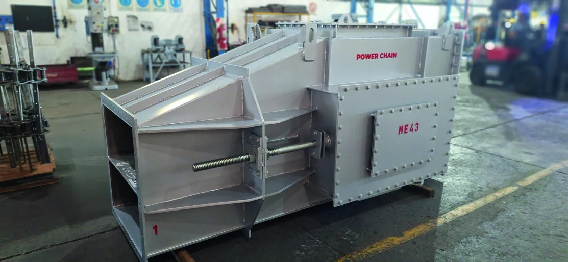 Equipo transportador construido por Power Chain